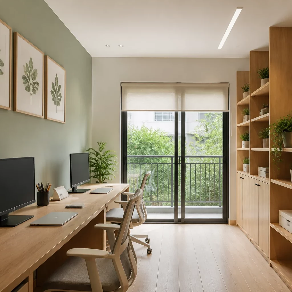 Thiết kế phòng làm việc tại nhà khu vực bếp