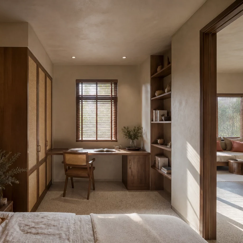 Quy trình thiết kế phòng làm việc tại nhà phong cách Wabi Sabi