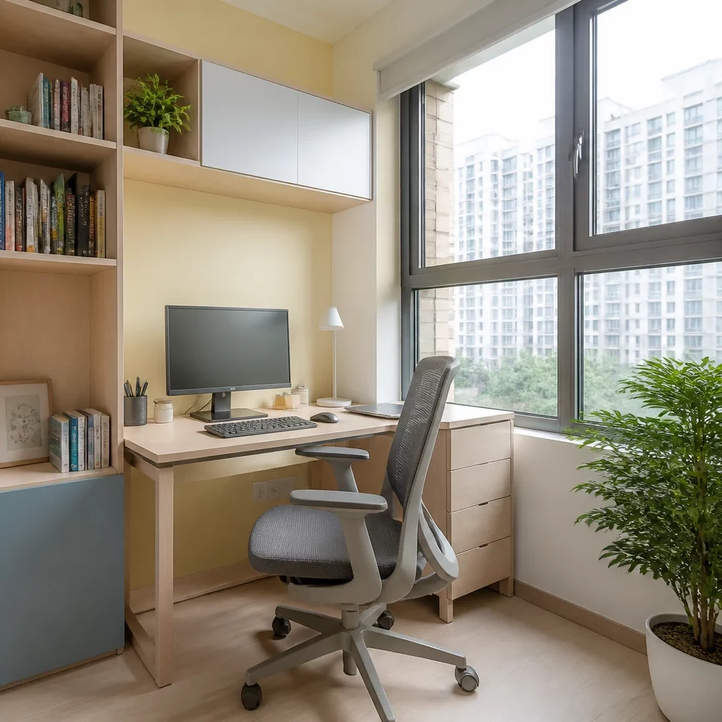 Setup phòng làm việc tại nhà chung cư hiện đại