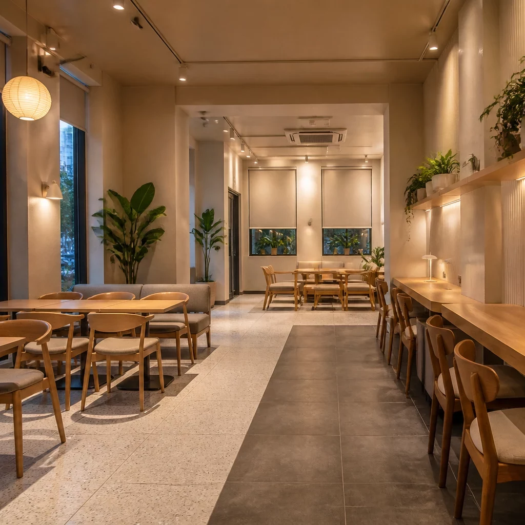 Phòng làm việc tại nhà phong cách Scandinavian tối giản