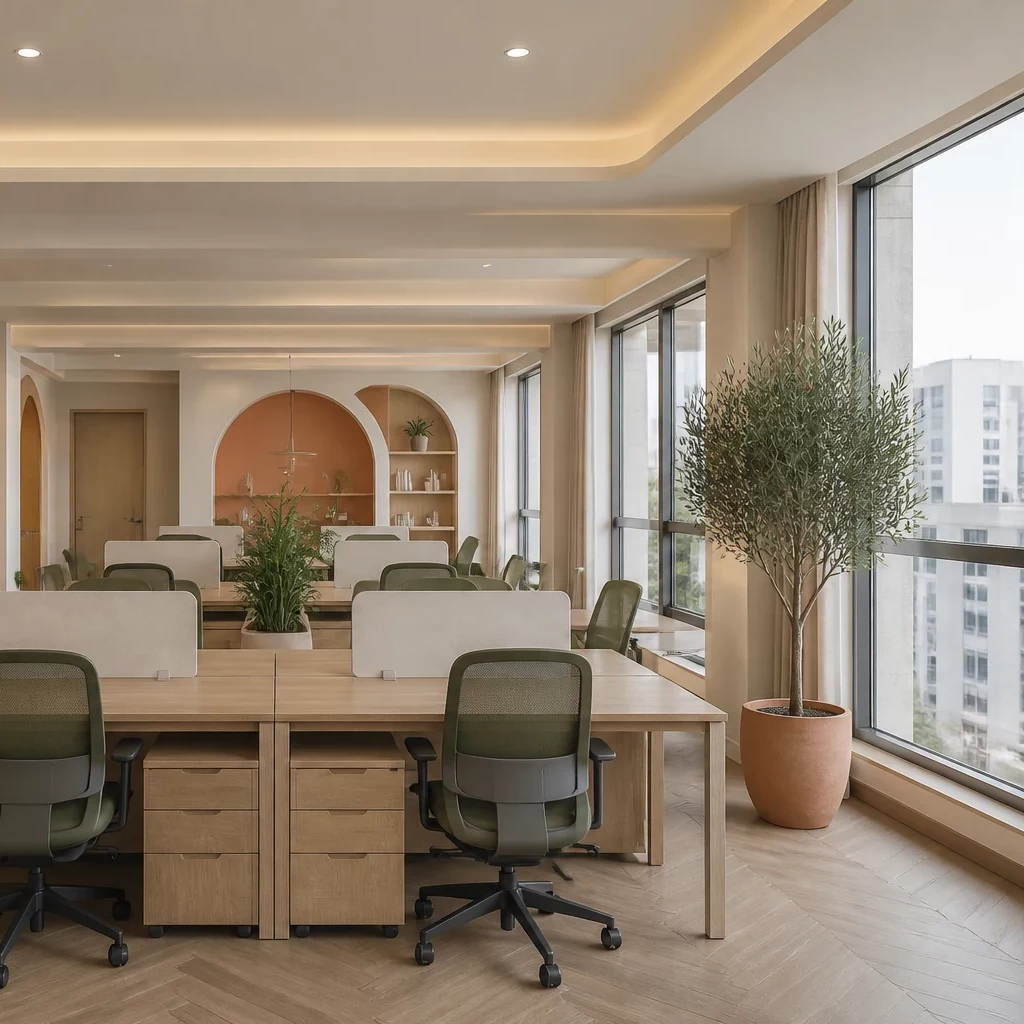 Thiết kế nội thất văn phòng phong cách tối giản áp dụng cho nhà