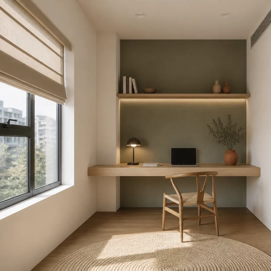 Bố trí ánh sáng phòng làm việc tại nhà chung cư duplex