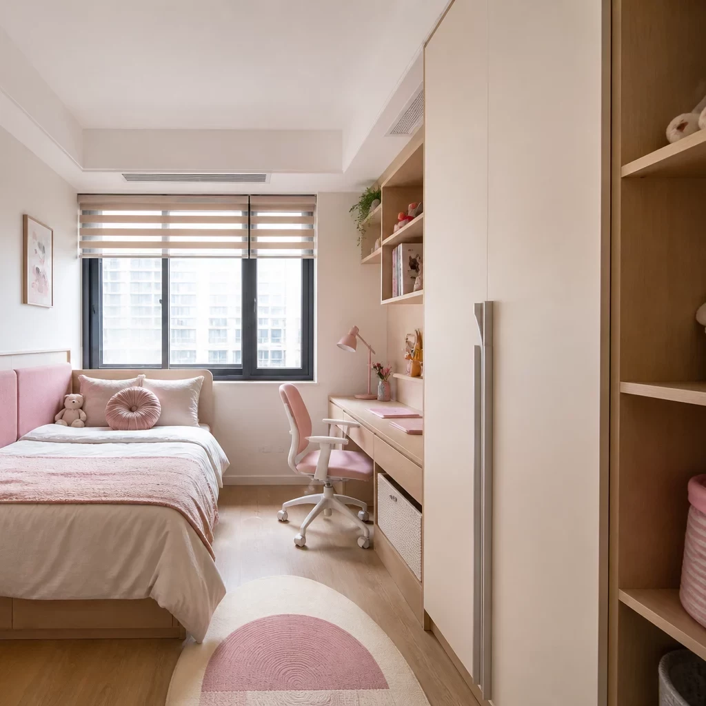 Mẫu phòng ngủ bé gái đẹp sang trọng tại chung cư