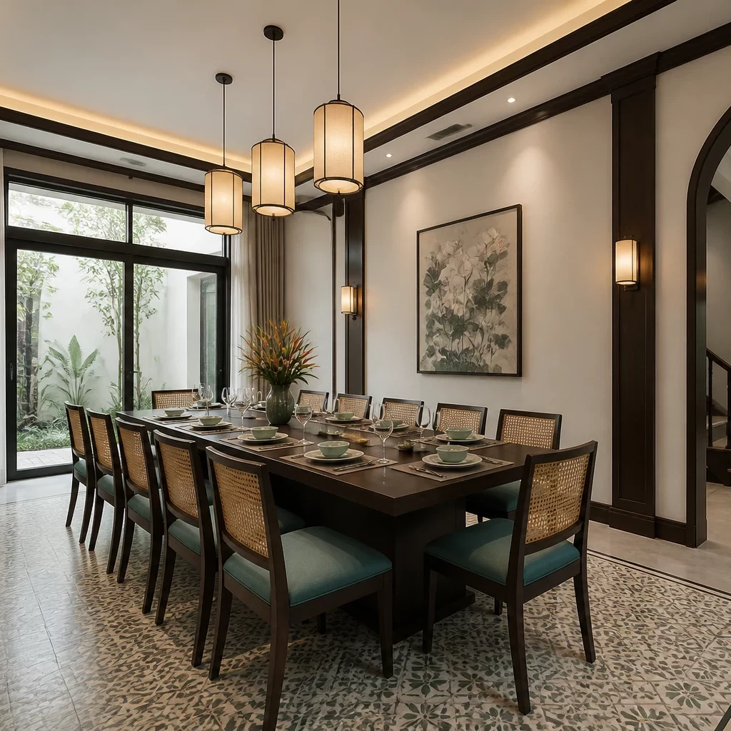 Trang trí phòng ngủ bé trai phong cách Indochine