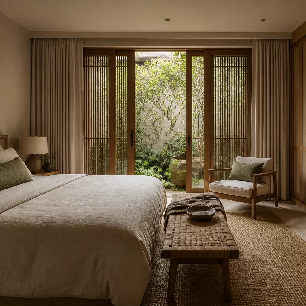 Thiết kế phòng ngủ cho 2 bé phong cách Wabi Sabi