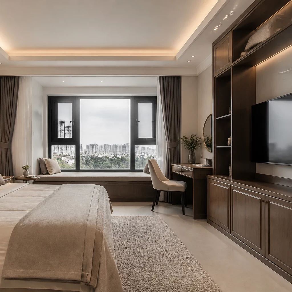 Phòng ngủ cho 2 bé gái phong cách Bắc Âu ấm áp