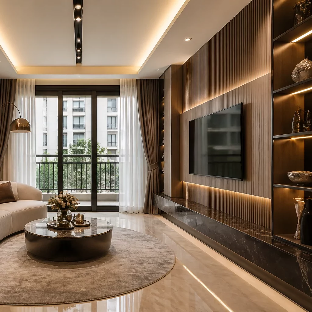 Nội thất phòng ngủ chung cư view đẹp sang trọng