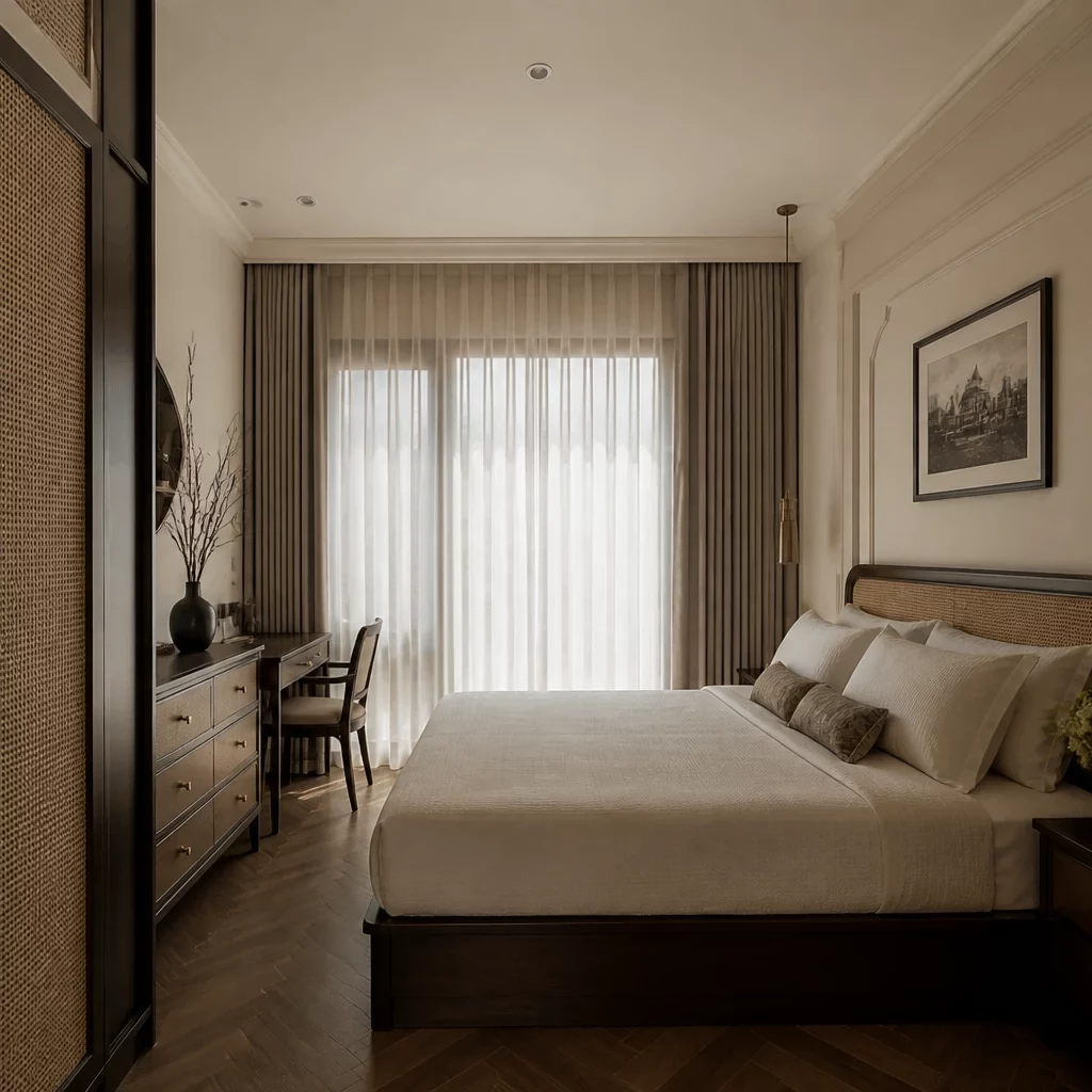 Phòng ngủ chung cư cao cấp phong cách Modern Luxury
