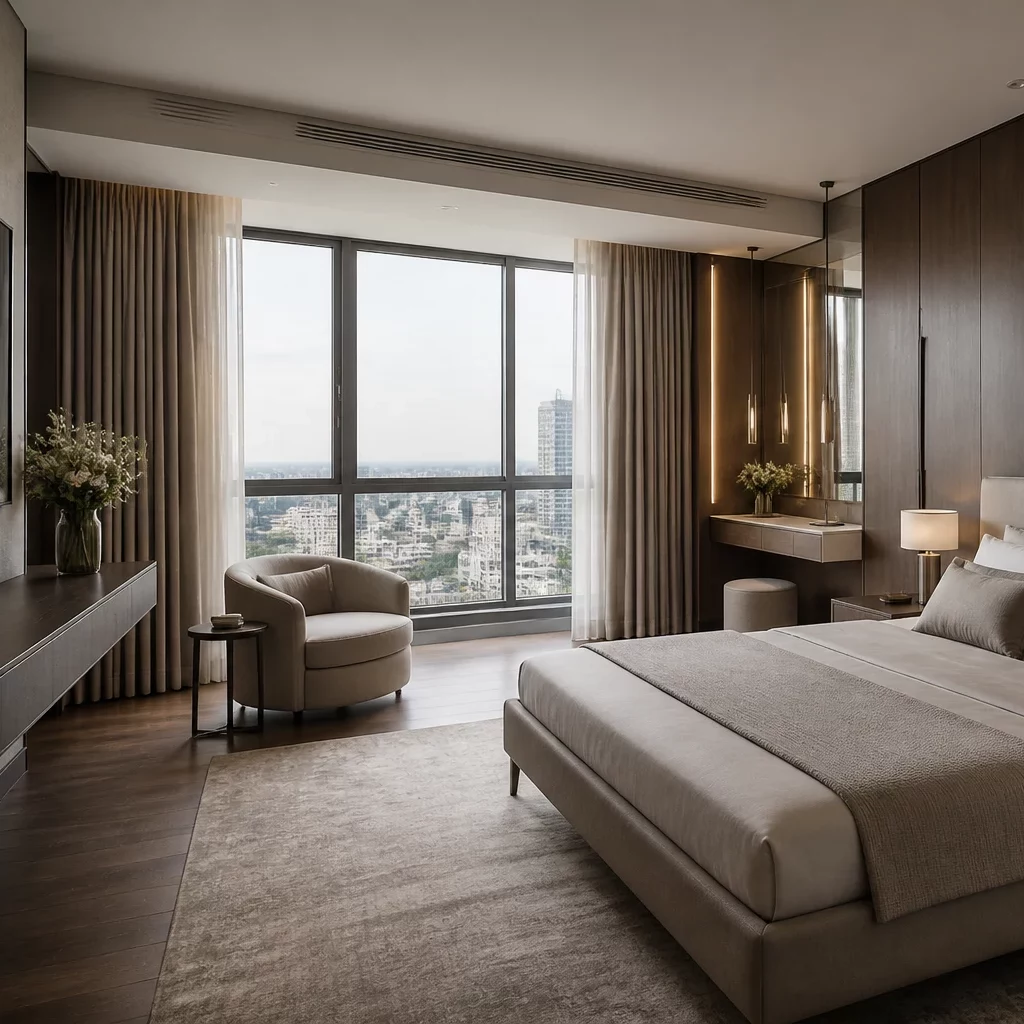 Nội thất phòng ngủ chung cư phong cách tối giản