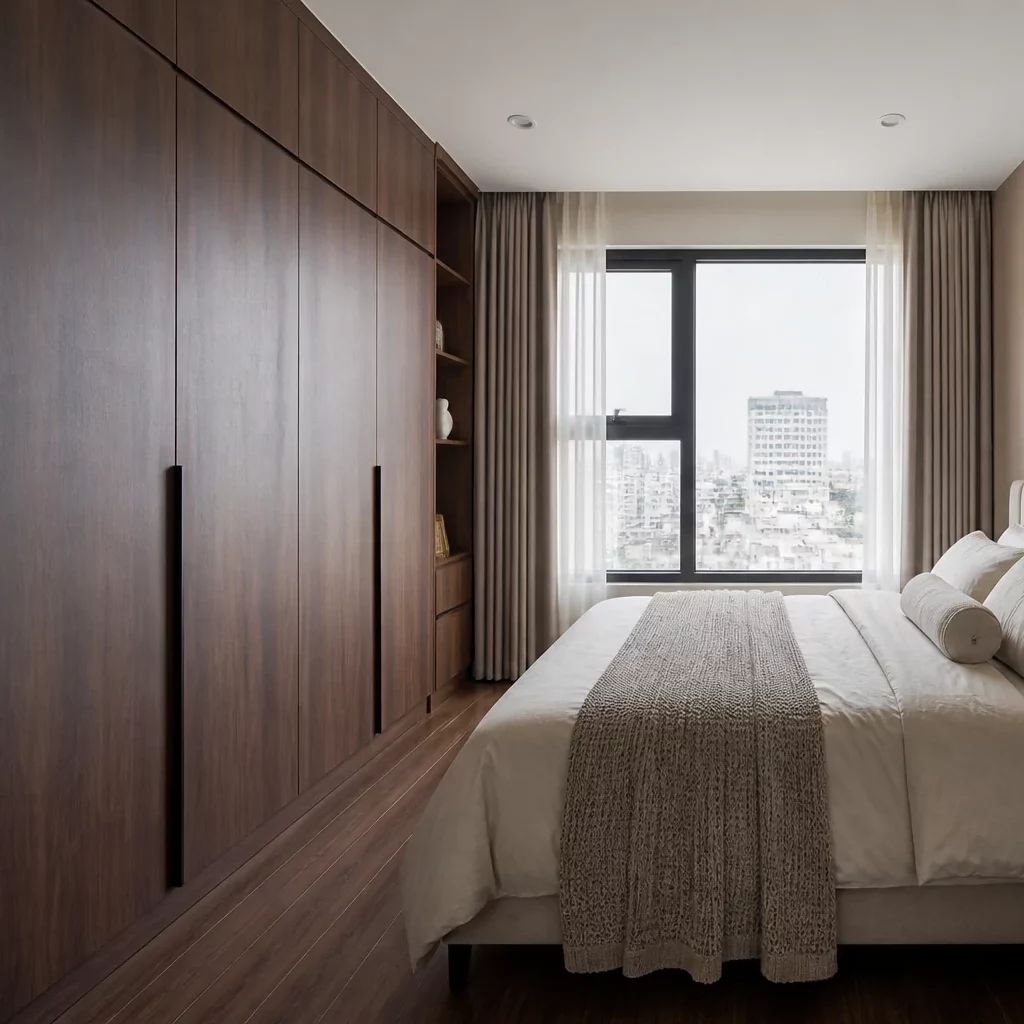 Thiết kế phòng ngủ chung cư đẹp tối giản