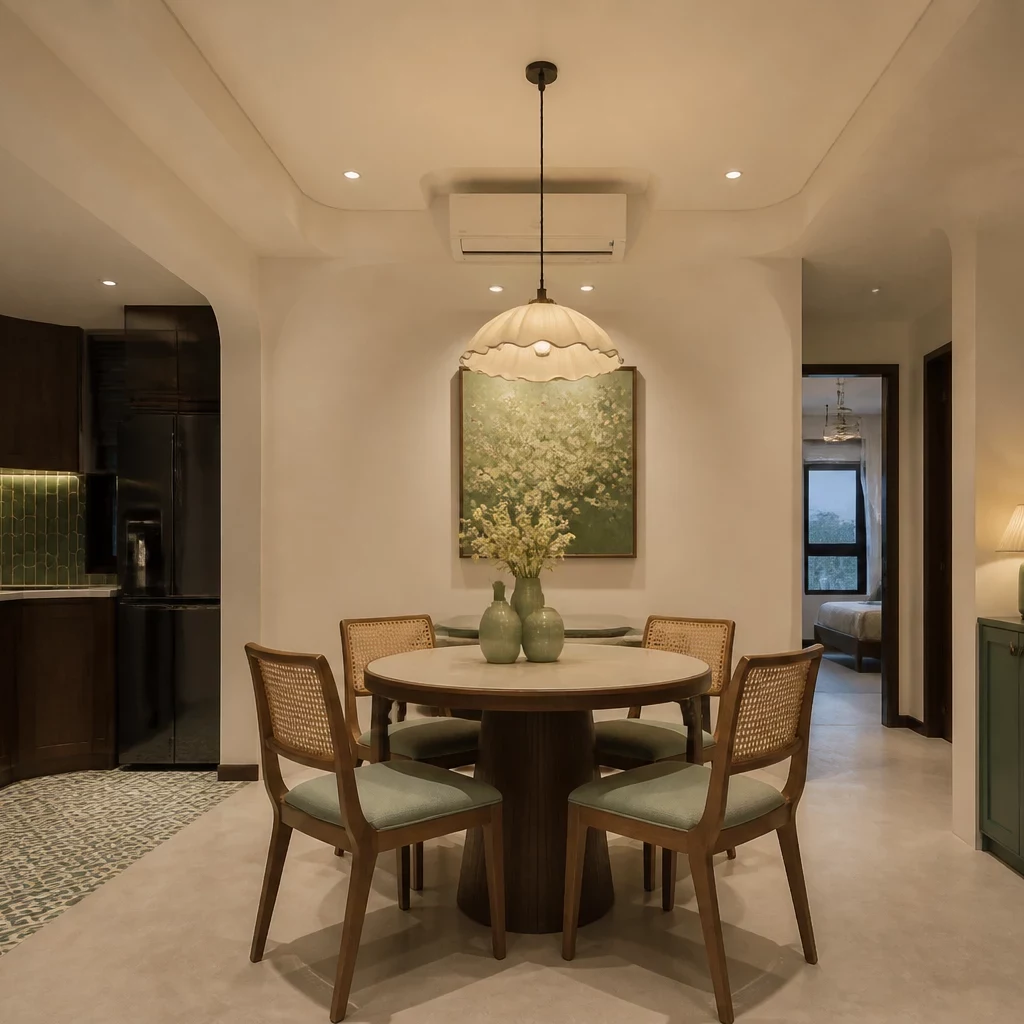 Thiết kế phòng ngủ chung cư phong cách Indochine
