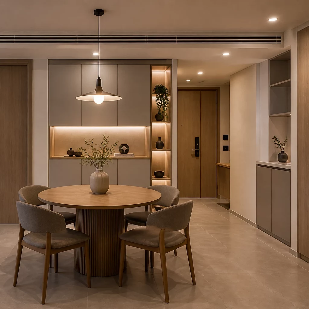 Thi công phòng ngủ chung cư phong cách tối giản