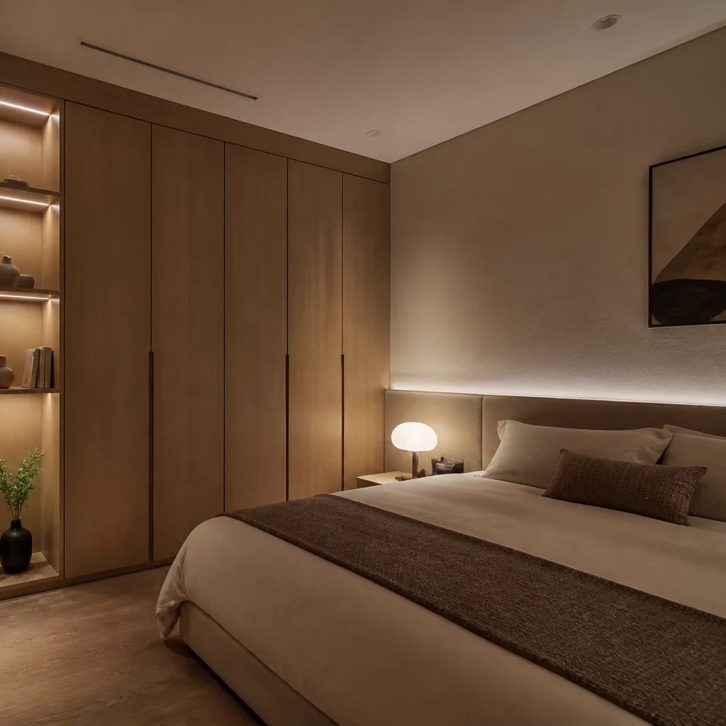 Thiết kế phòng ngủ chung cư nhỏ gọn gàng sang trọng