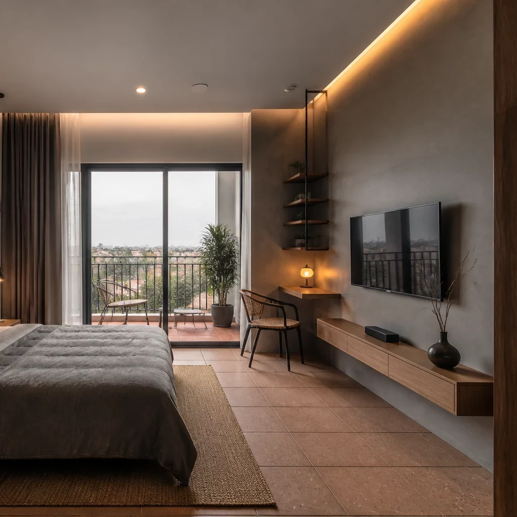 Thiết kế phòng ngủ đẹp cho nữ đồng bộ chuyên nghiệp