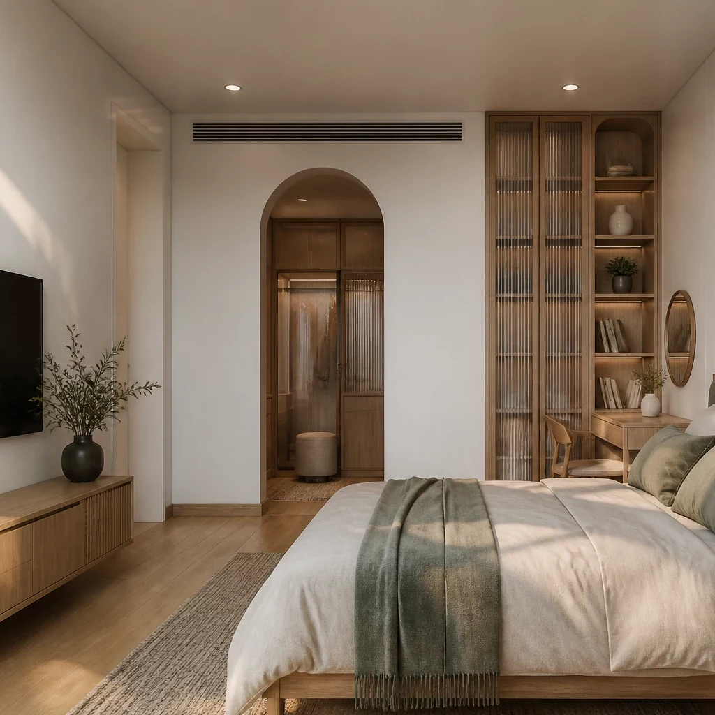 Mẫu phòng ngủ đẹp đơn giản phong cách Scandinavian