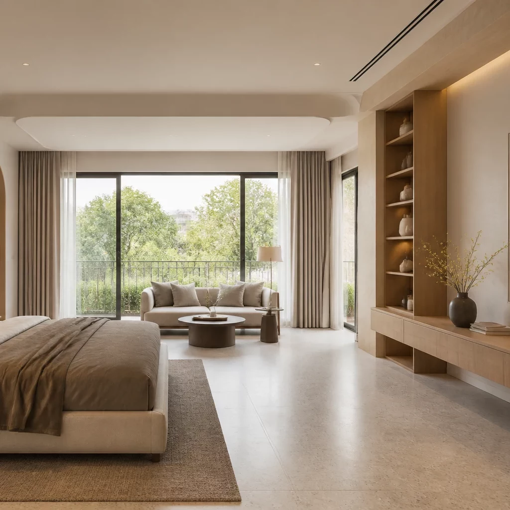 Nội thất phòng ngủ đơn giản đẹp tối giản