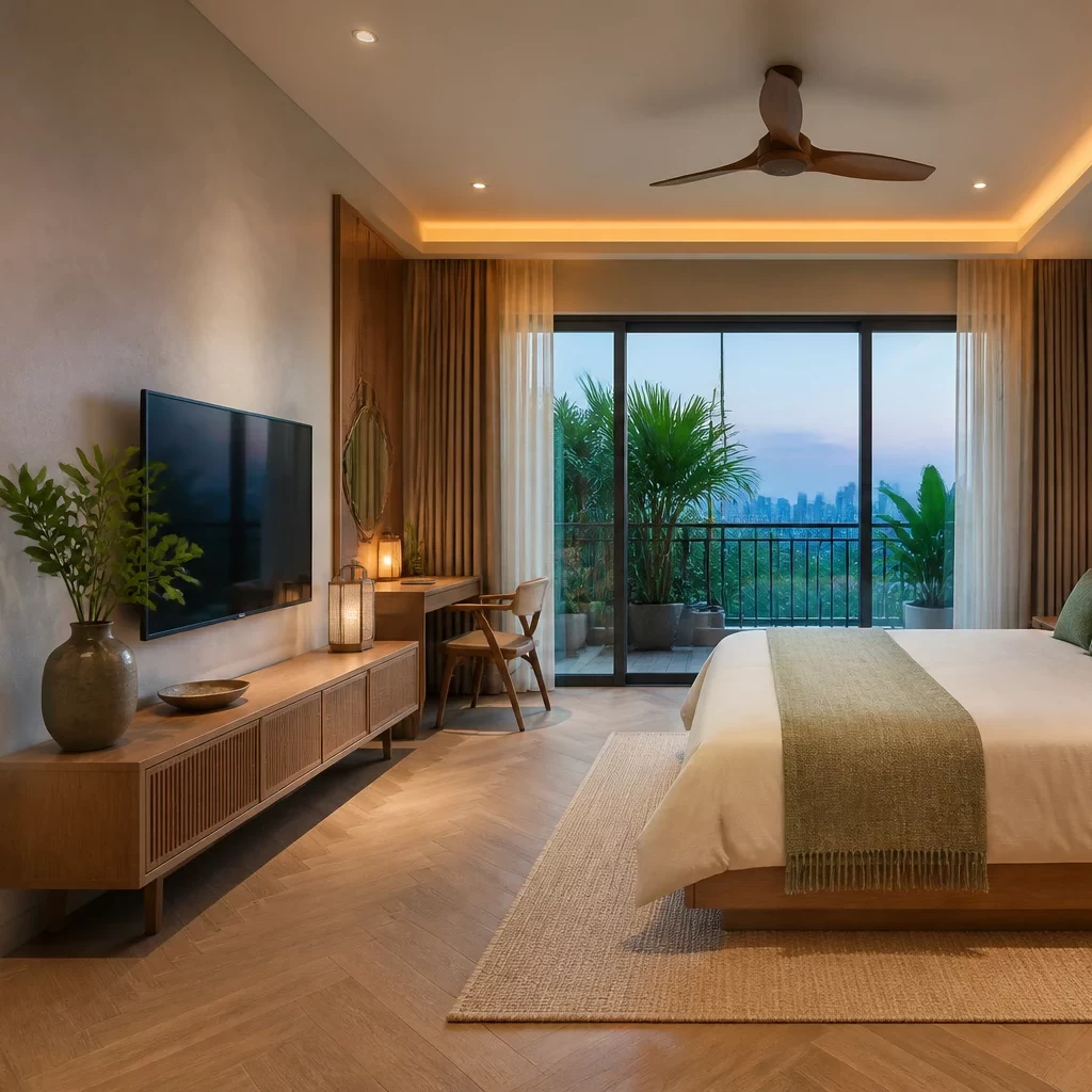 Phòng ngủ hiện đại phong cách Tropical nhiệt đới