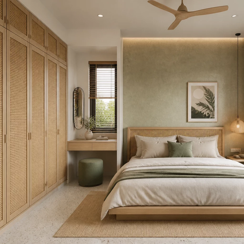Nội thất phòng ngủ hiện đại phong cách Japandi
