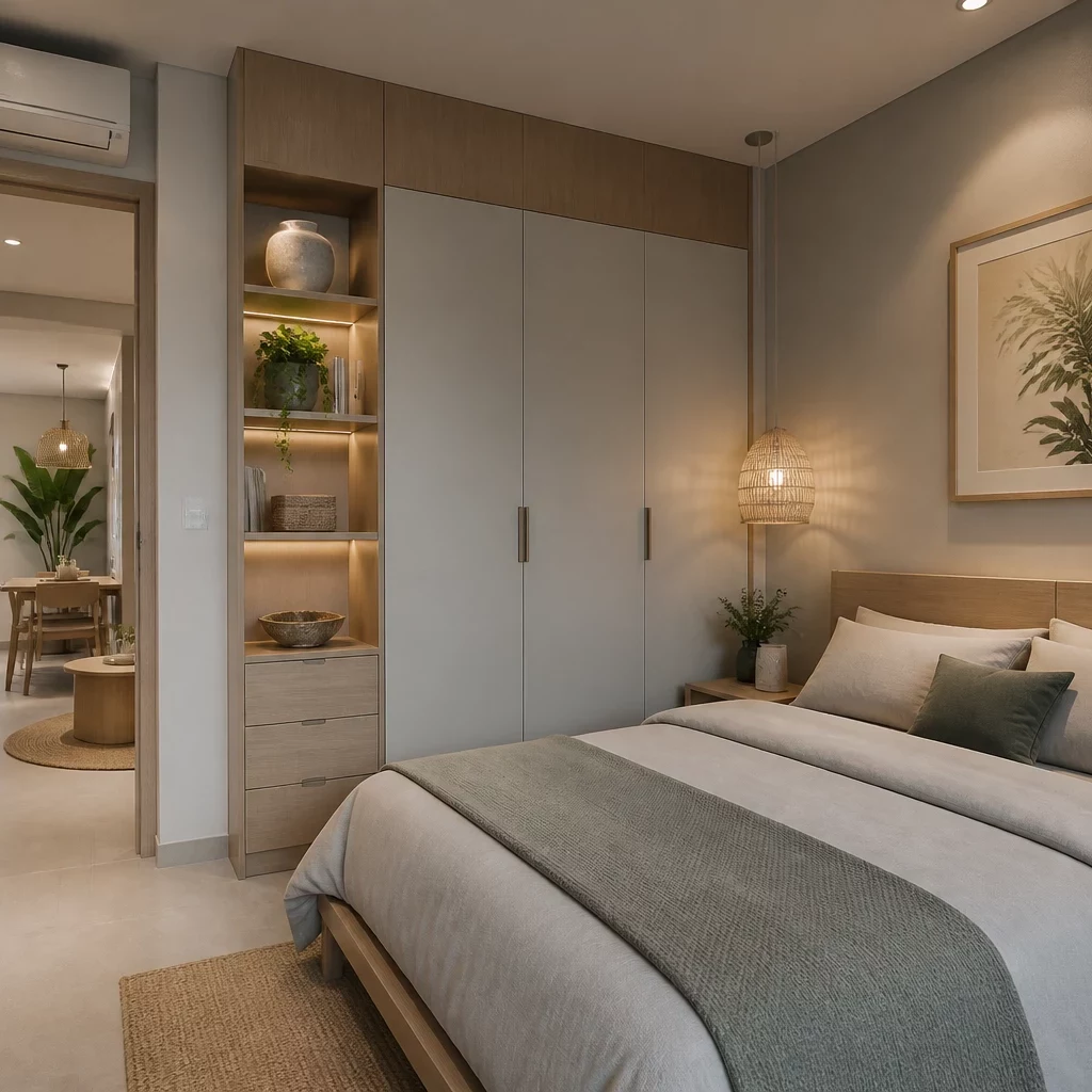 Phòng ngủ hiện đại đơn giản phong cách Scandinavian