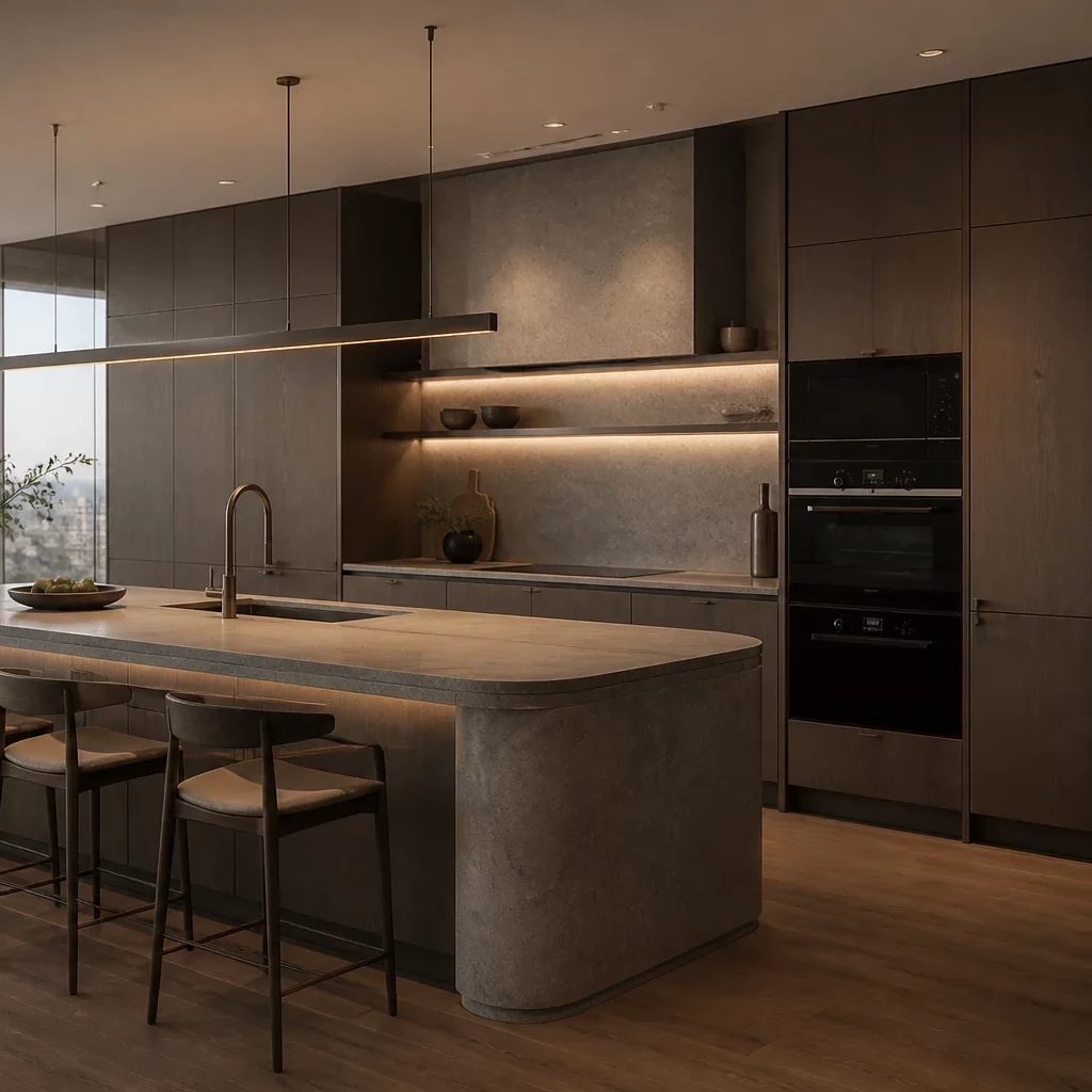 phòng ngủ hiện đại đơn giản penthouse