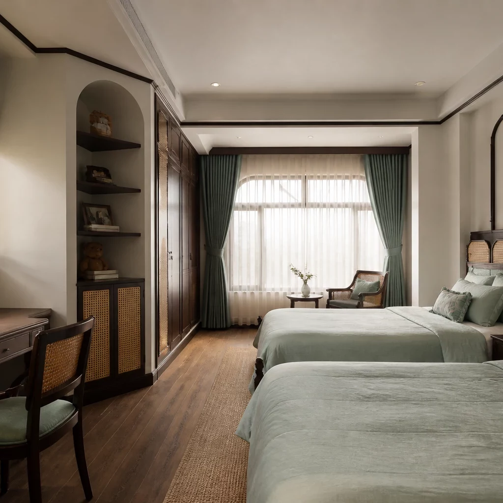Thiết kế phòng ngủ hiện đại đơn giản cho căn hộ chung cư