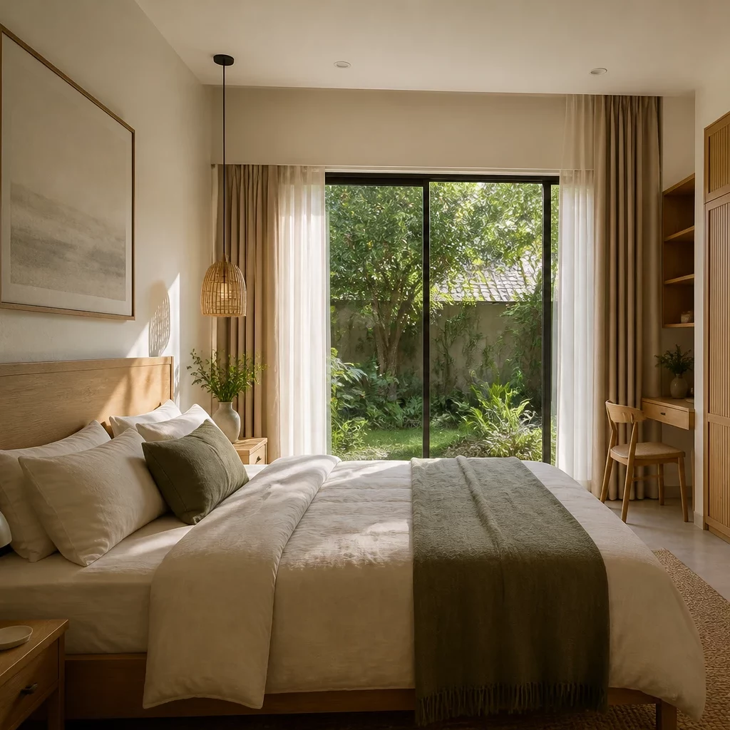 Phòng tắm spa trong phòng ngủ master