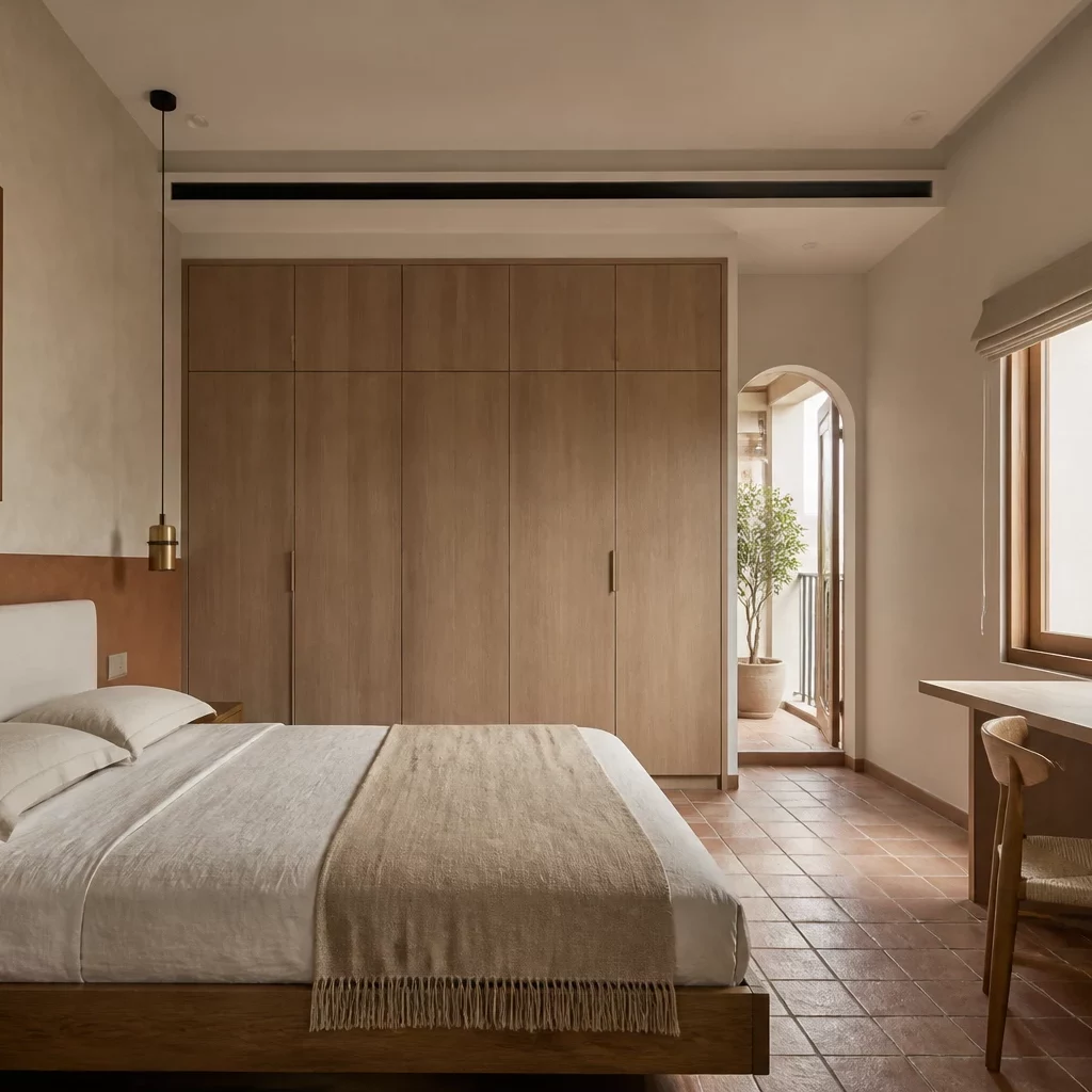 Vẻ đẹp mộc mạc của phòng ngủ Wabi Sabi