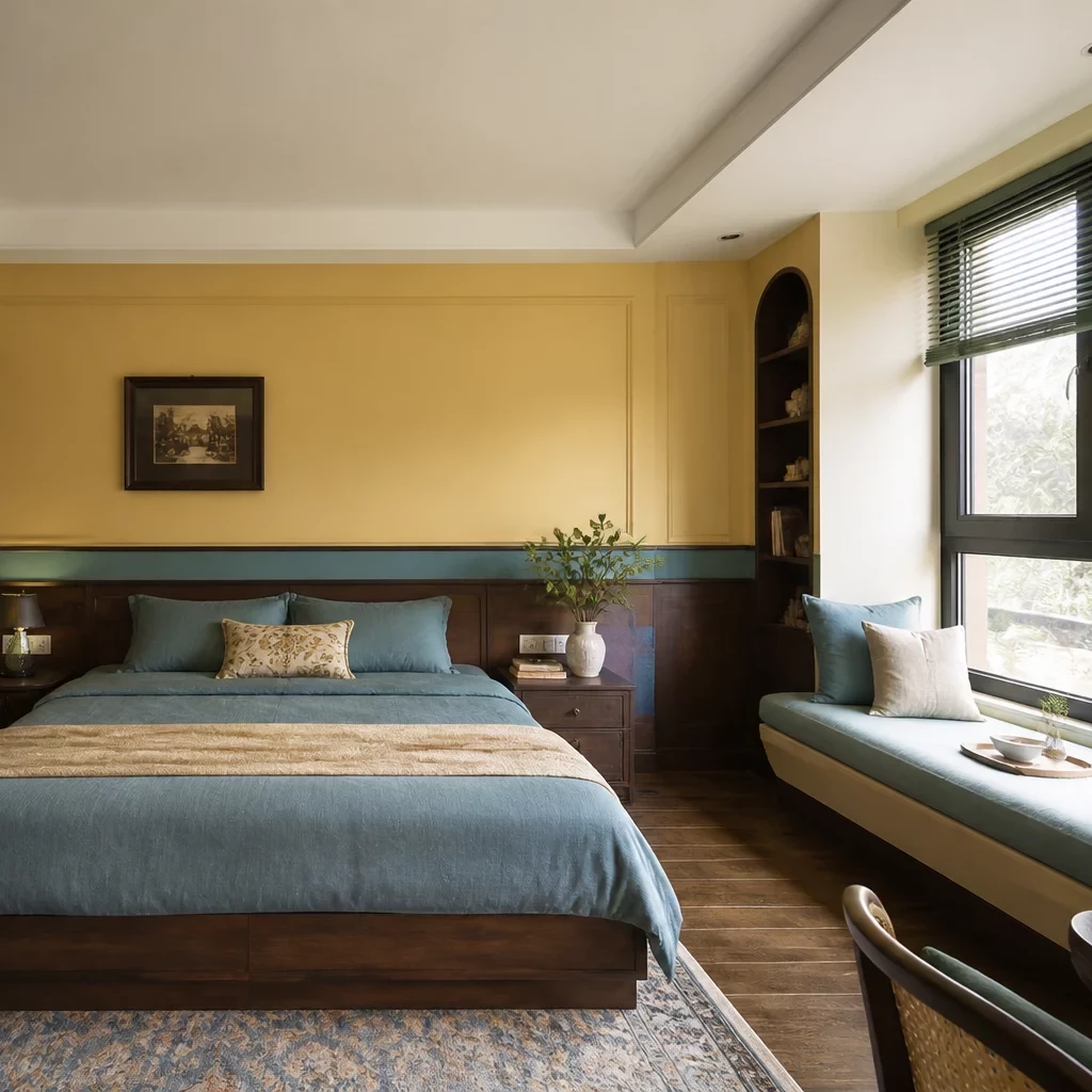 Nội thất phòng ngủ nhỏ phong cách Vintage độc đáo