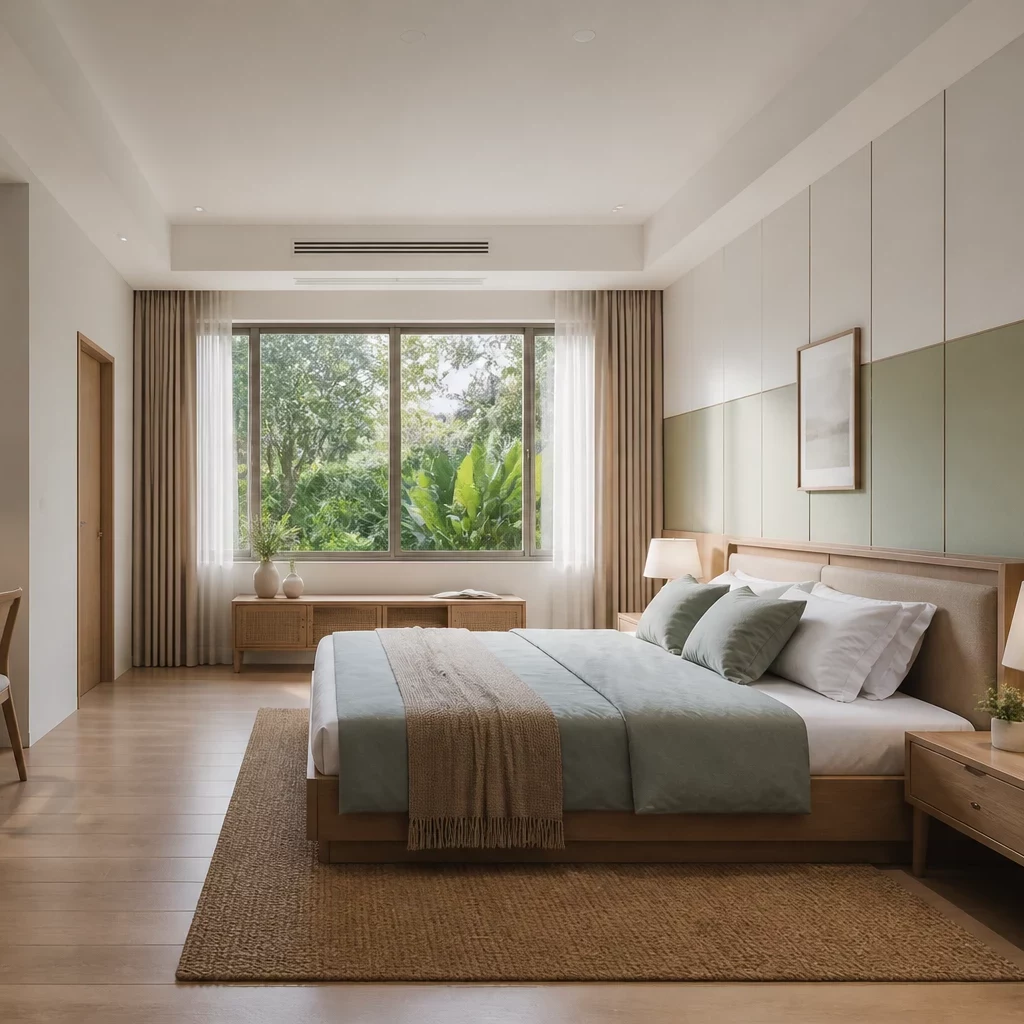 Phòng ngủ sang trọng hiện đại phong cách Scandinavian tối ưu công năng