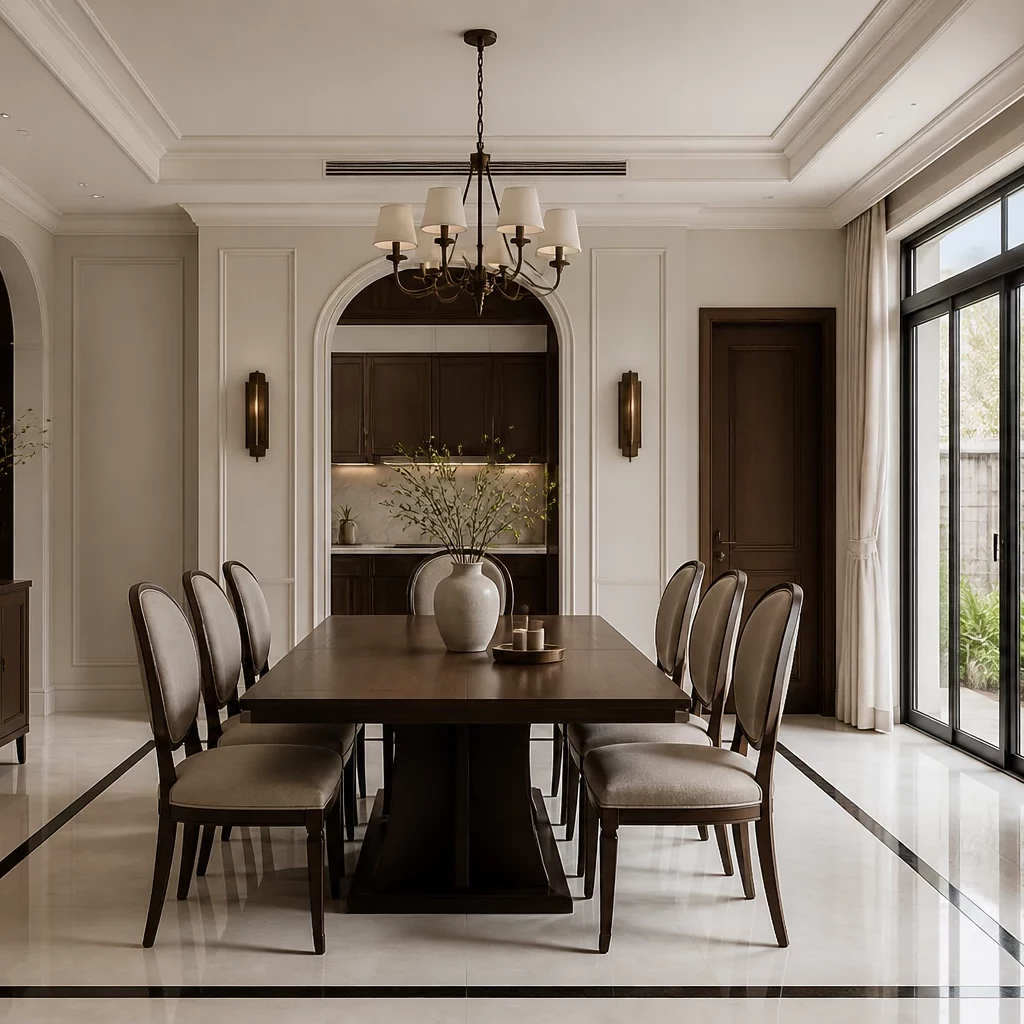 Thiết kế phòng ngủ sang trọng tân cổ điển châu Âu