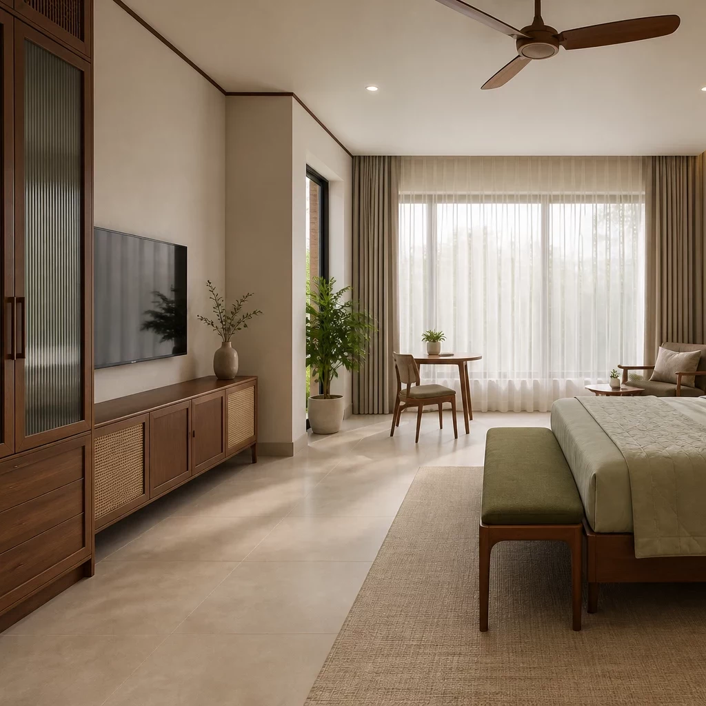 Phòng ngủ sang trọng hiện đại phong cách Bắc Âu