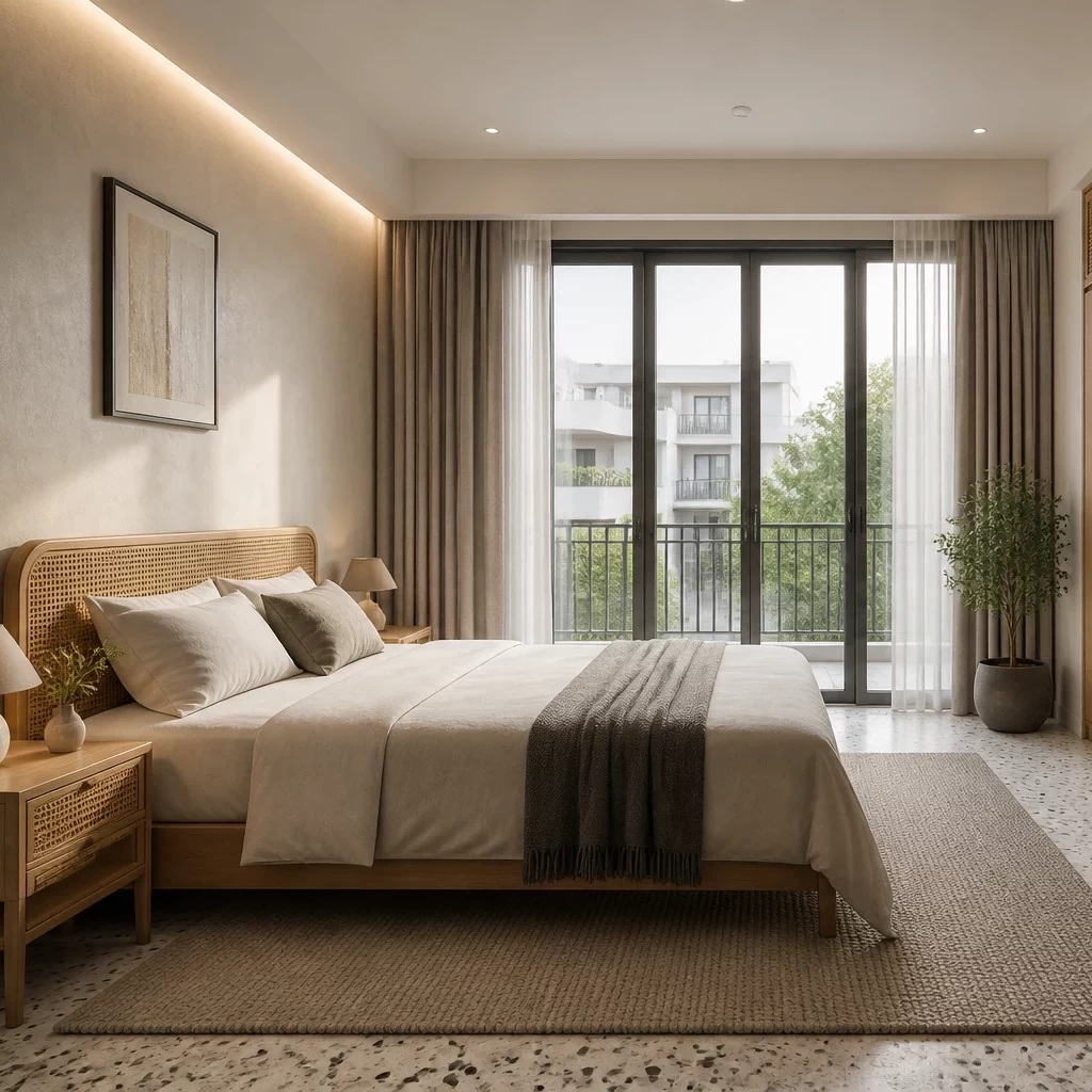 Phòng ngủ minimalist hiện đại sang trọng
