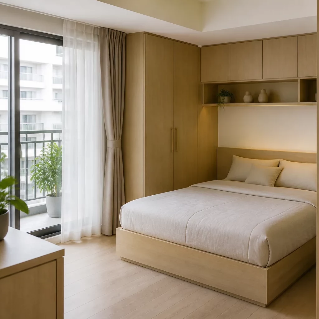 Thiết kế phòng ngủ trẻ em hiện đại trong căn hộ studio