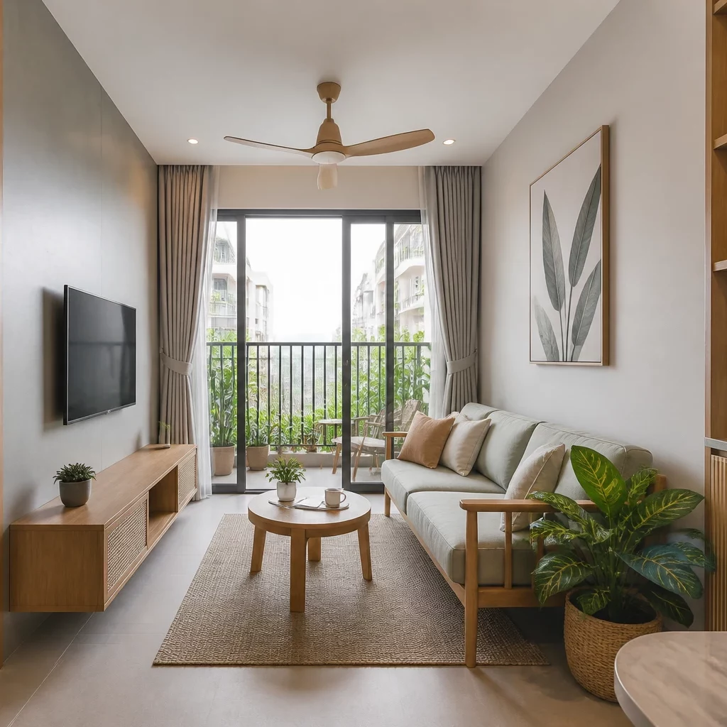 Bàn thờ phòng khách bố trí hợp phong thủy