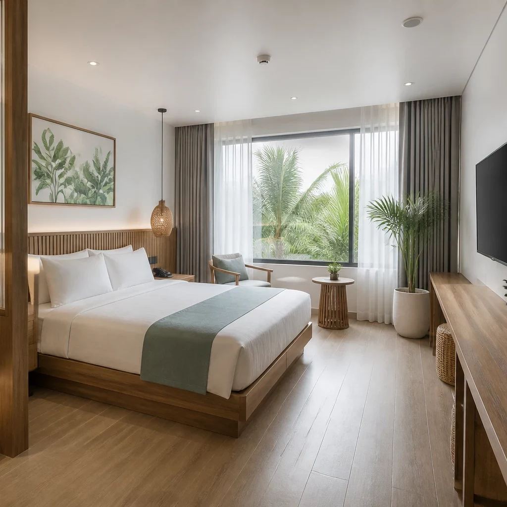 mẫu phòng thờ kết hợp phòng khách Scandinavian