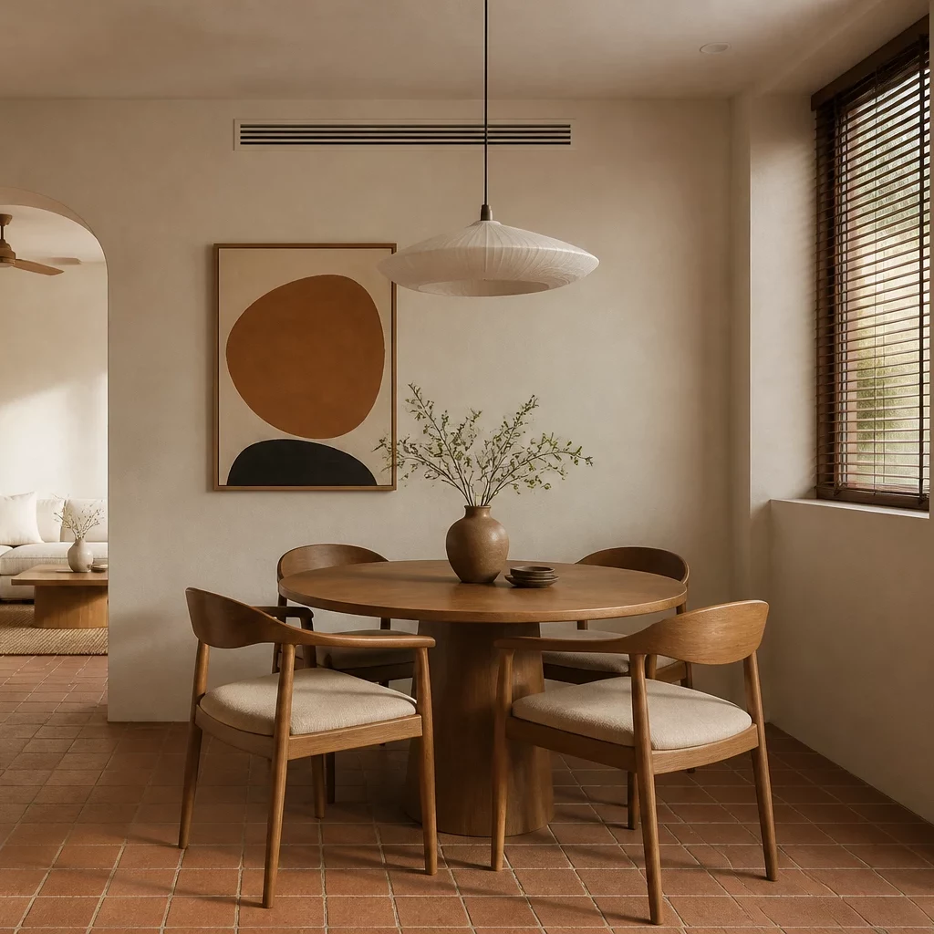 Thi công nội thất phòng ngủ phong cách wabi sabi