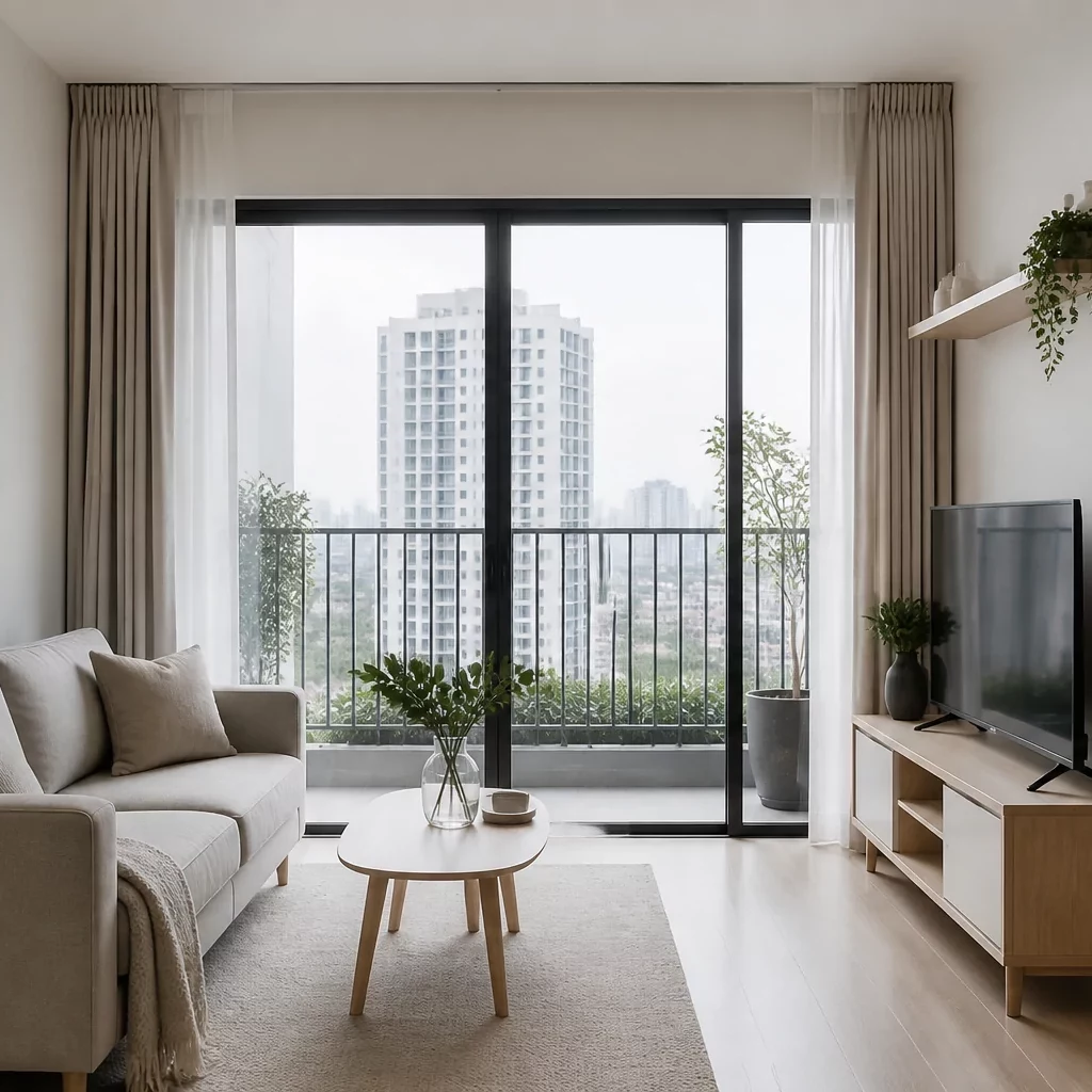 Thiết kế nội thất chung cư 3 phòng ngủ rộng rãi phong cách Scandinavian