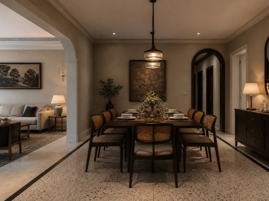 Bản vẽ 3D thiết kế nội thất phòng bếp 10m2