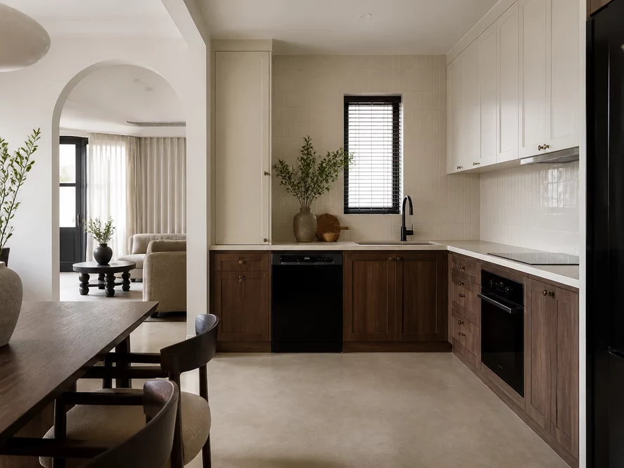 Mẫu thiết kế nội thất phòng bếp 10m2 kitchenette