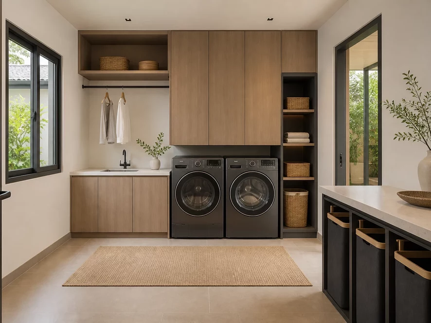 Phong cách thiết kế bếp 12m2 tối giản