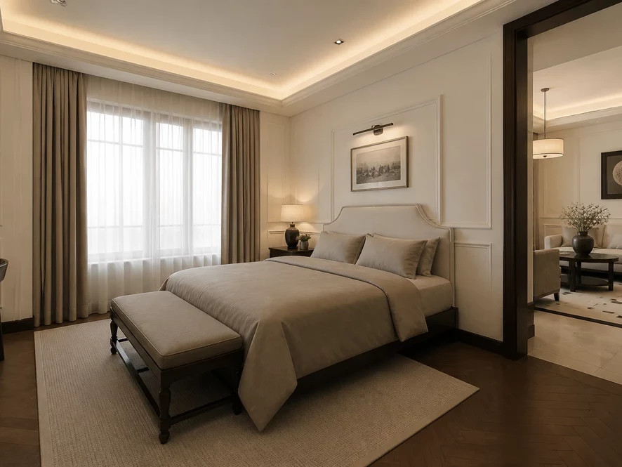 Thiết kế phòng bếp kết hợp phòng ngủ 12m2