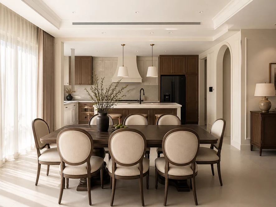 Bố trí phòng bếp 15m2 tối ưu công năng