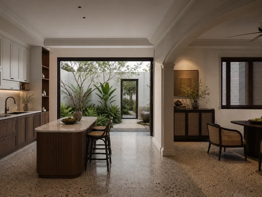 Phong cách Hiện đại Tối giản cho phòng bếp 15m2