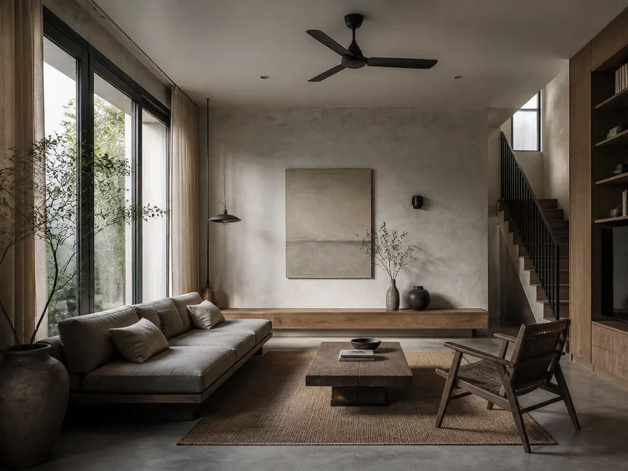 Thiết kế nội thất phòng bếp 20m2 phong cách công nghiệp