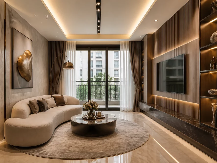 Thiết kế nội thất phòng bếp 20m2 phong cách sang trọng