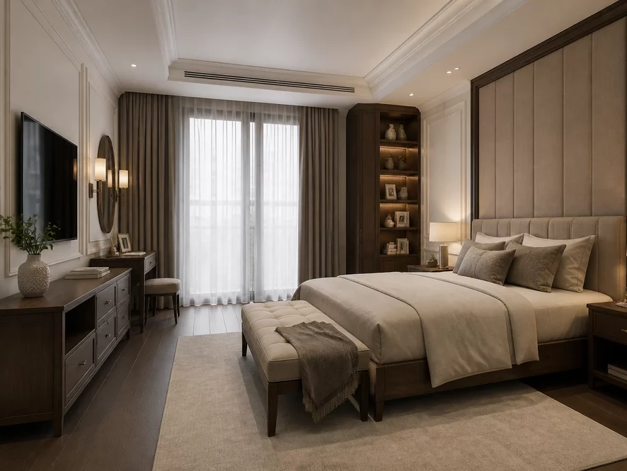 Bố trí không gian phòng bếp 25m2 theo phong cách hiện đại