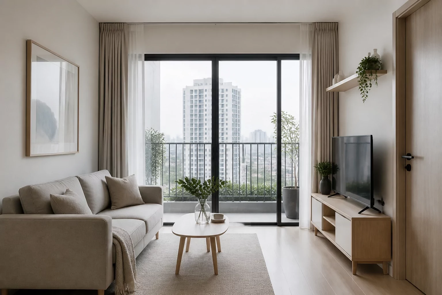 Đơn vị thiết kế nội thất phòng khách 15m2 uy tín tại TP.HCM