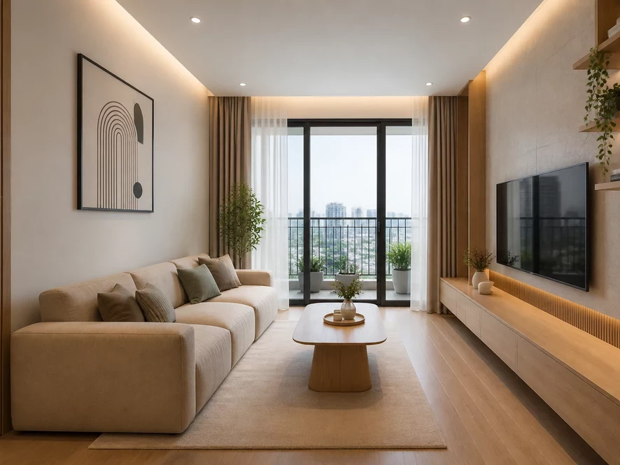 Nội thất đa năng cho phòng khách 15m2
