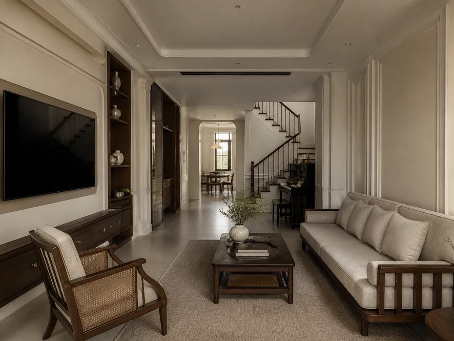 tiết kiệm chi phí thiết kế nội thất phòng khách 20m2