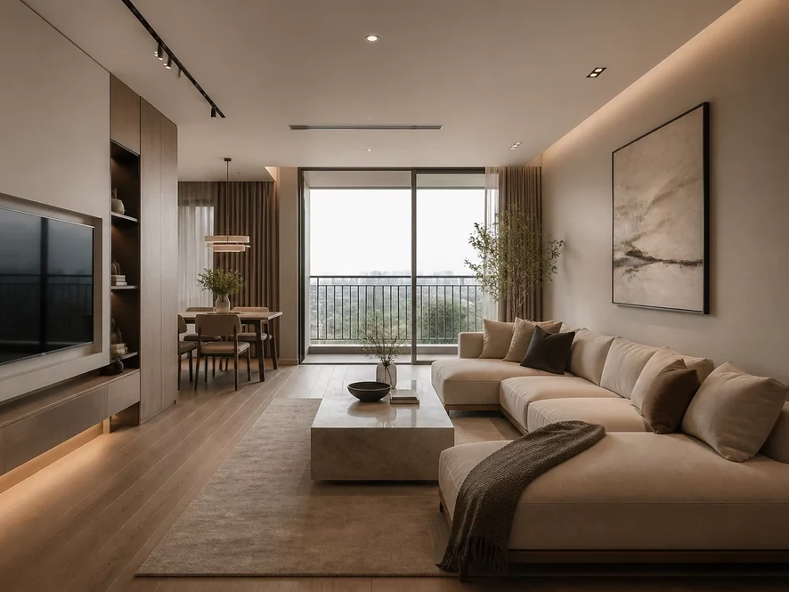 Lựa chọn phong cách thiết kế phòng khách 25m2 phù hợp